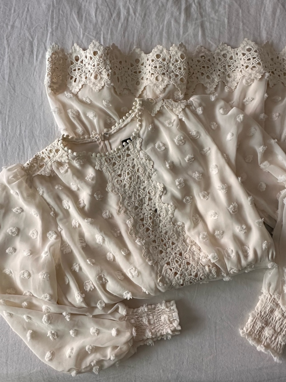 Lulus - Love or Lust Embroidered Lace Mini Dress (size M)
